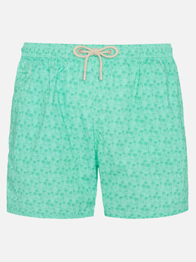Comfort Light swim shorts with palms print