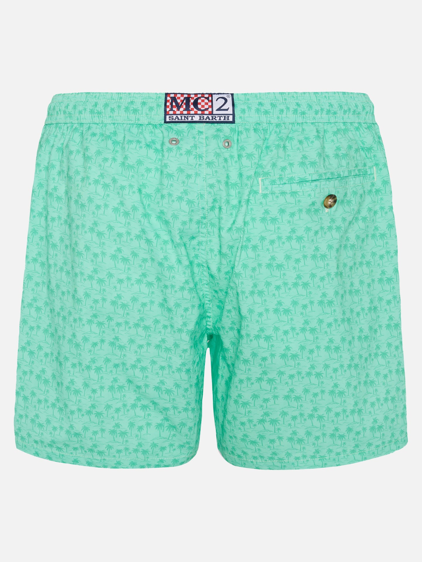 Comfort Light swim shorts with palms print