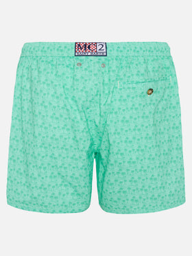 Comfort Light swim shorts with palms print