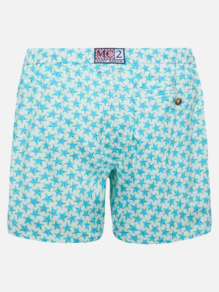 Badeshorts Comfort Light mit Seestern-Print