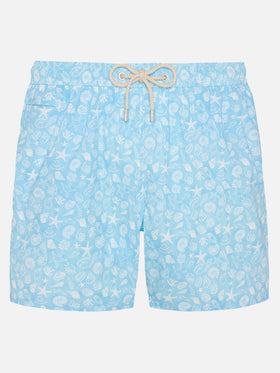 Costume mare Comfort Light con stampa conchiglie