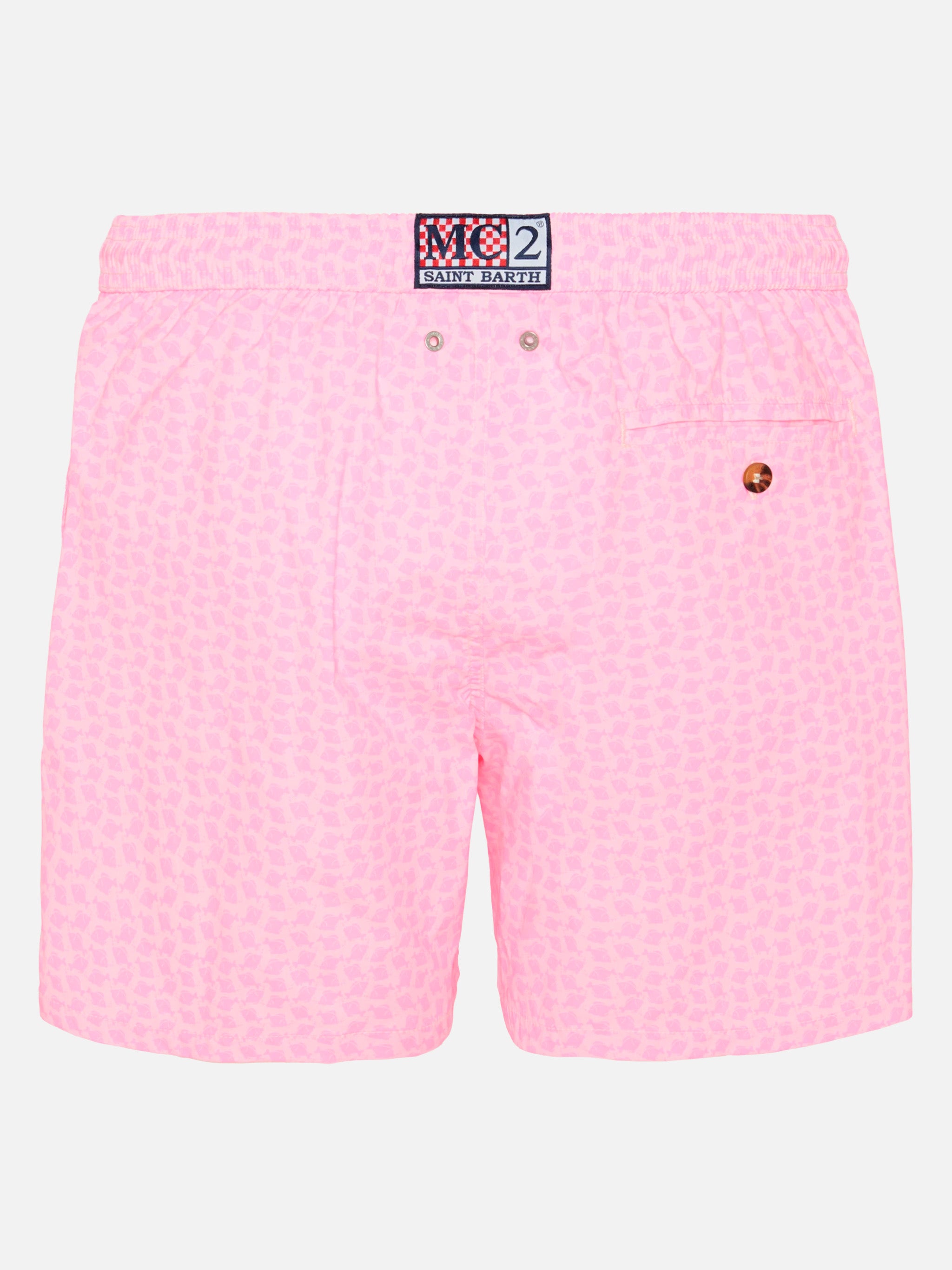 Comfort Light swim shorts with fish print – MC2 Saint Barth