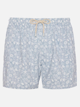 Costume mare Comfort Light con stampa conchiglie