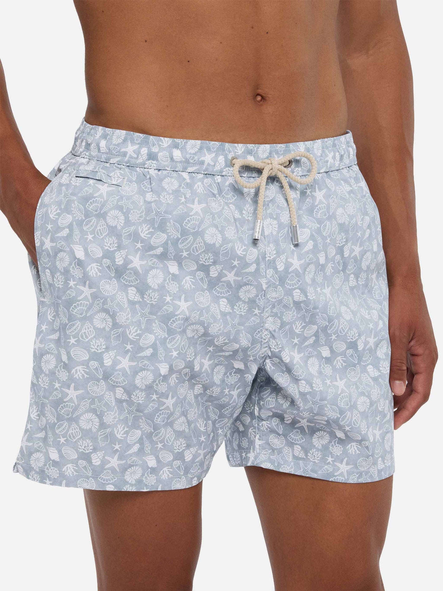 Costume mare Comfort Light con stampa conchiglie