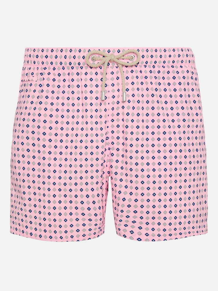 Comfort Light swim shorts with tie print
