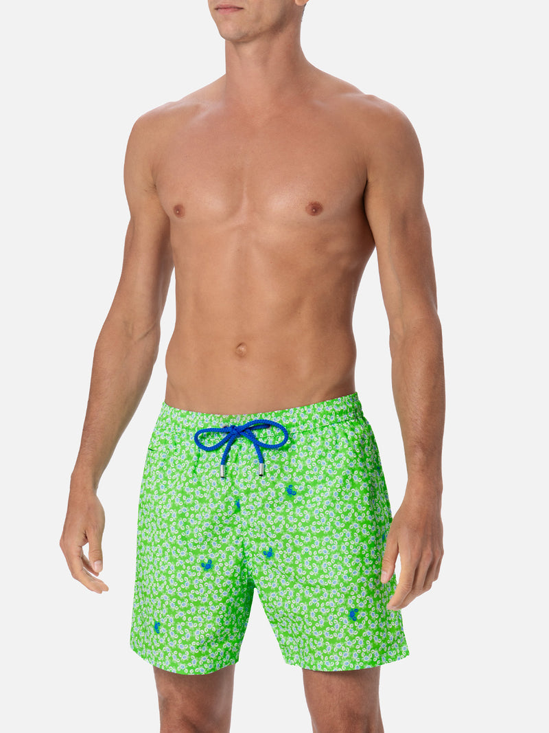 Man Comfort Light swim shorts with crabs print