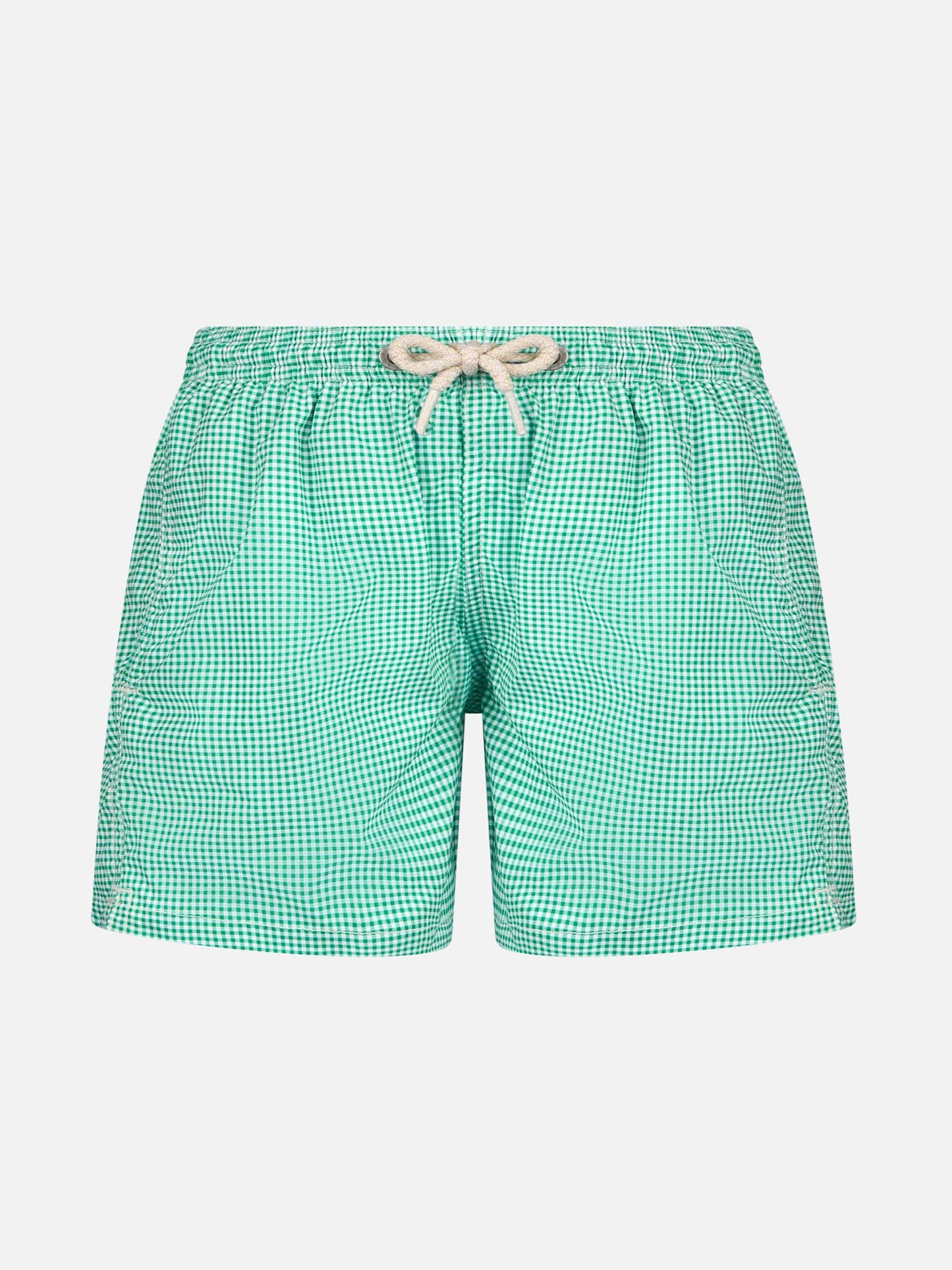 Classic stretch Comfort Light Jr swim shorts with gingham print - MC2 Saint Barth