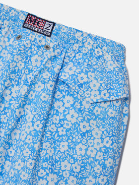 Comfort Light classic stretch swim shorts with flower print