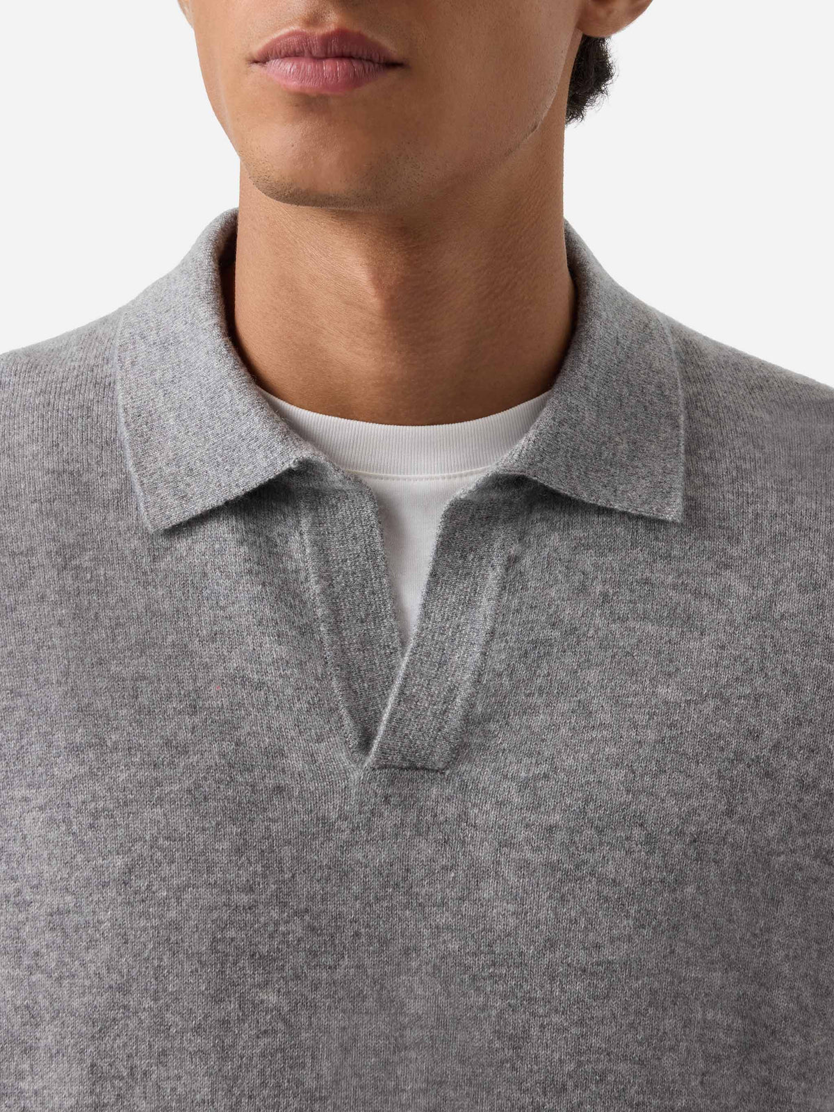 Polo Covent en cachemire gris 