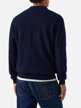 Navy blue Covent cashmere polo