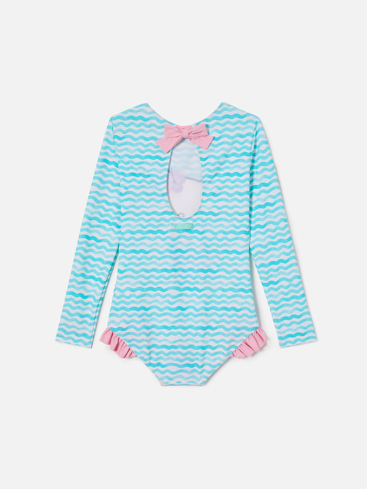 Costume intero Cressy a maniche lunghe con stampa Hello Kitty | Special Edition