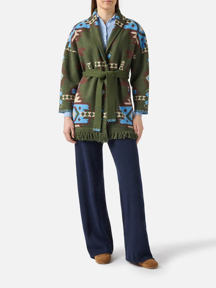 Woman cardigan Cristabel with belt