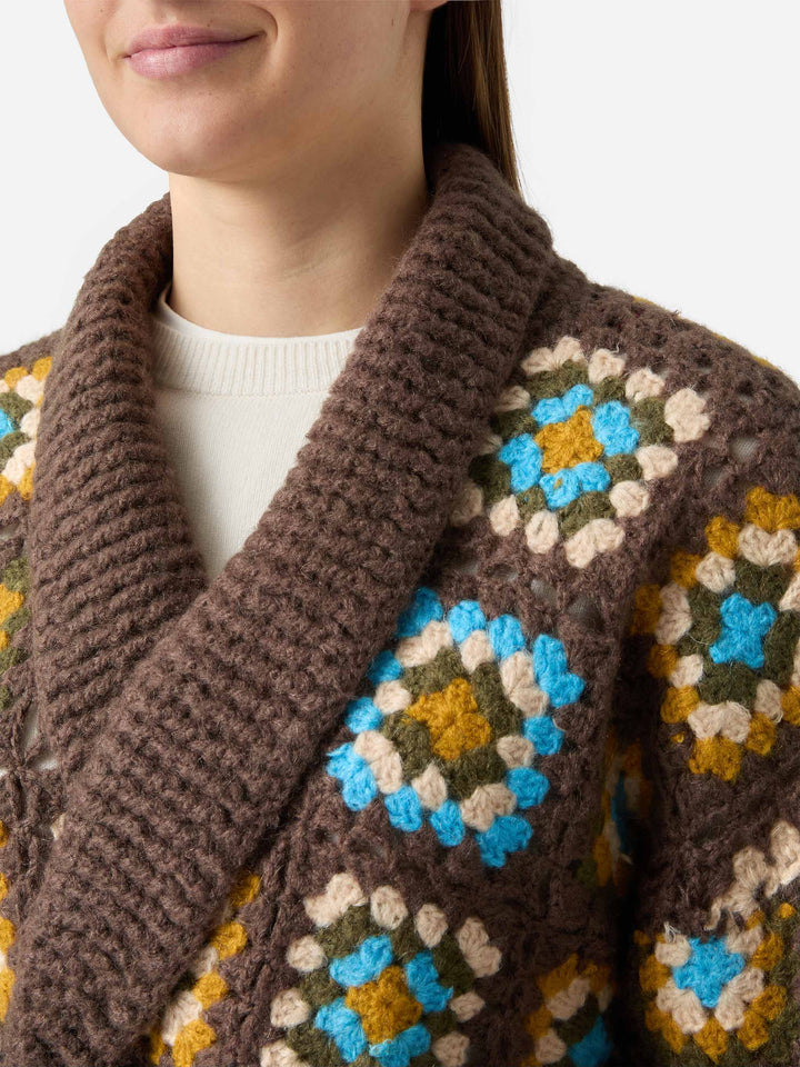 Cristabel Crochet Cardigan with belt