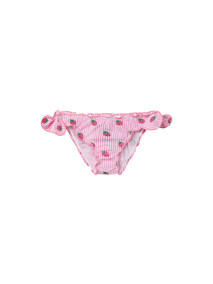 Cric klassische Seersucker-Badehose mit Streifendruck und Stickerei
