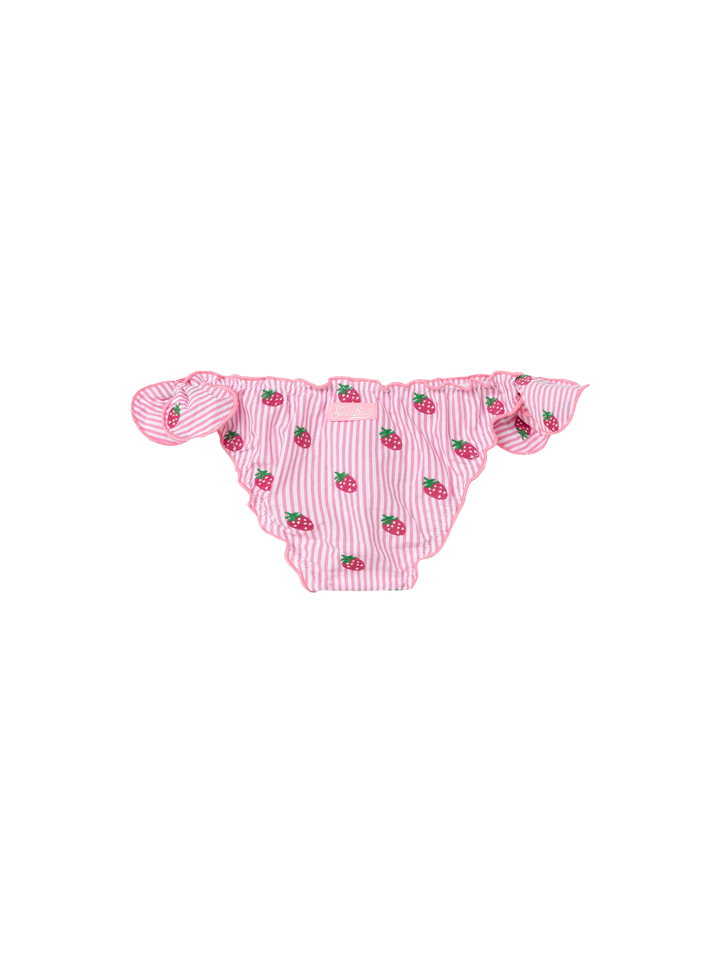 Cric klassische Seersucker-Badehose mit Streifendruck und Stickerei