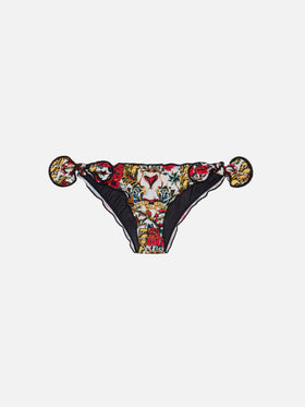 Girl swim briefs with tattoo print - MC2 Saint Barth