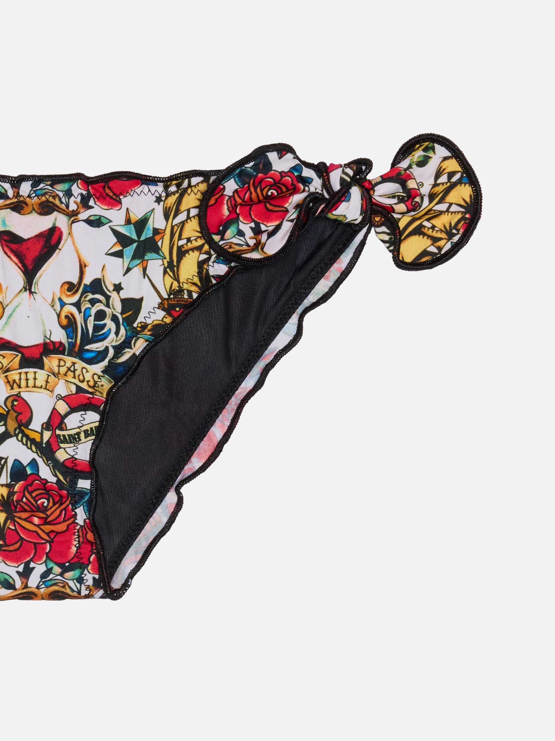 Girl swim briefs with tattoo print - MC2 Saint Barth