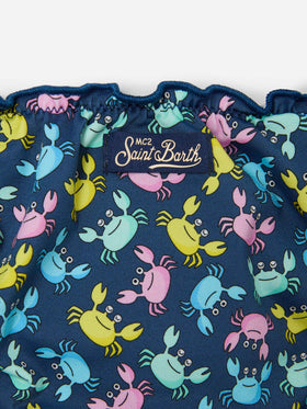 Cris classic triangle bikini with crab print