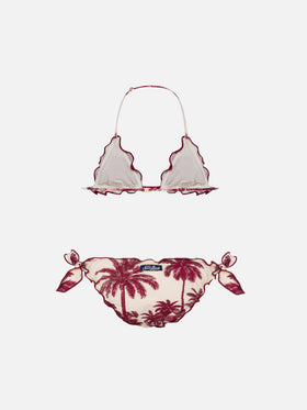 Bikini a triangolo classico Cris con stampa Toile de Jouy | AI CO-CREATED DESIGN BY RICKDICK - POWERED BY RED-EYE