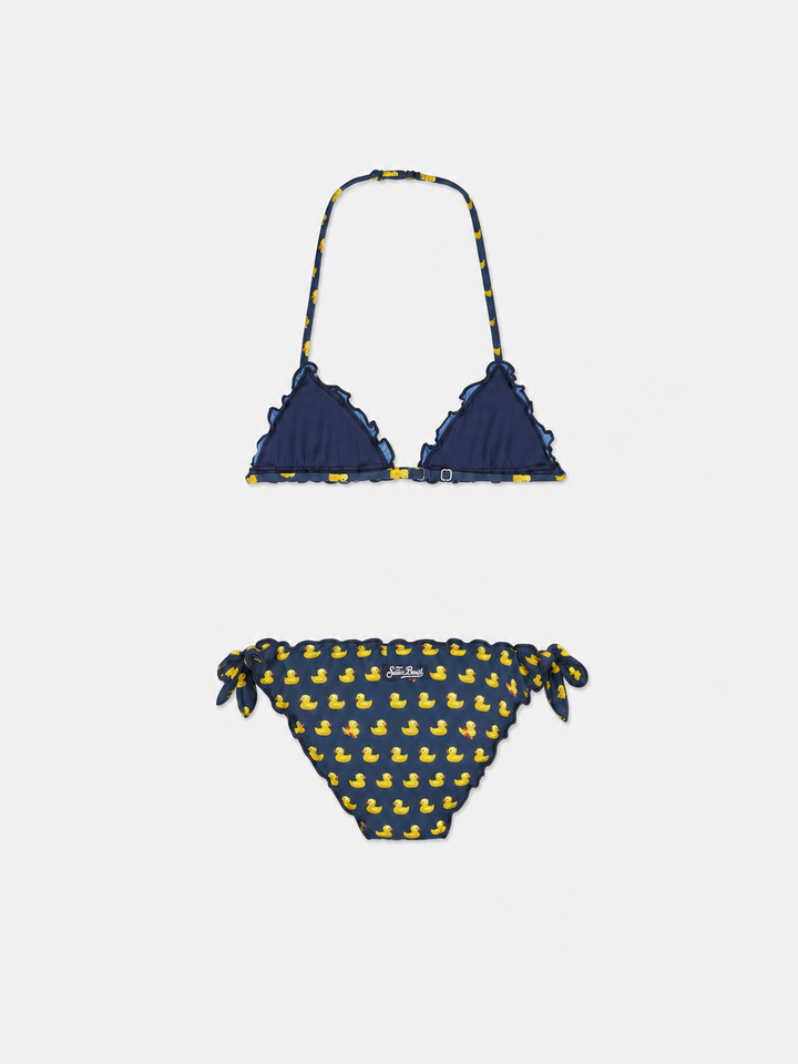 Girl triangle bikini with print