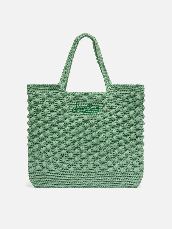 Sage green Crochet Bag