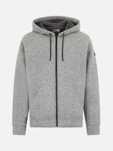 Man mélange grey technc fabric sweatshirt Carrel