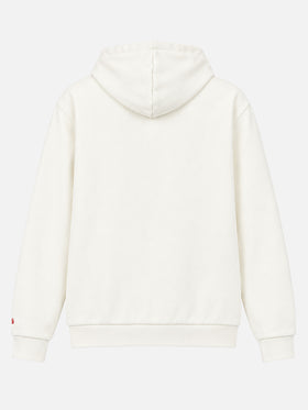 Weißes Sweatshirt Danny mit Patch und Stickerei 