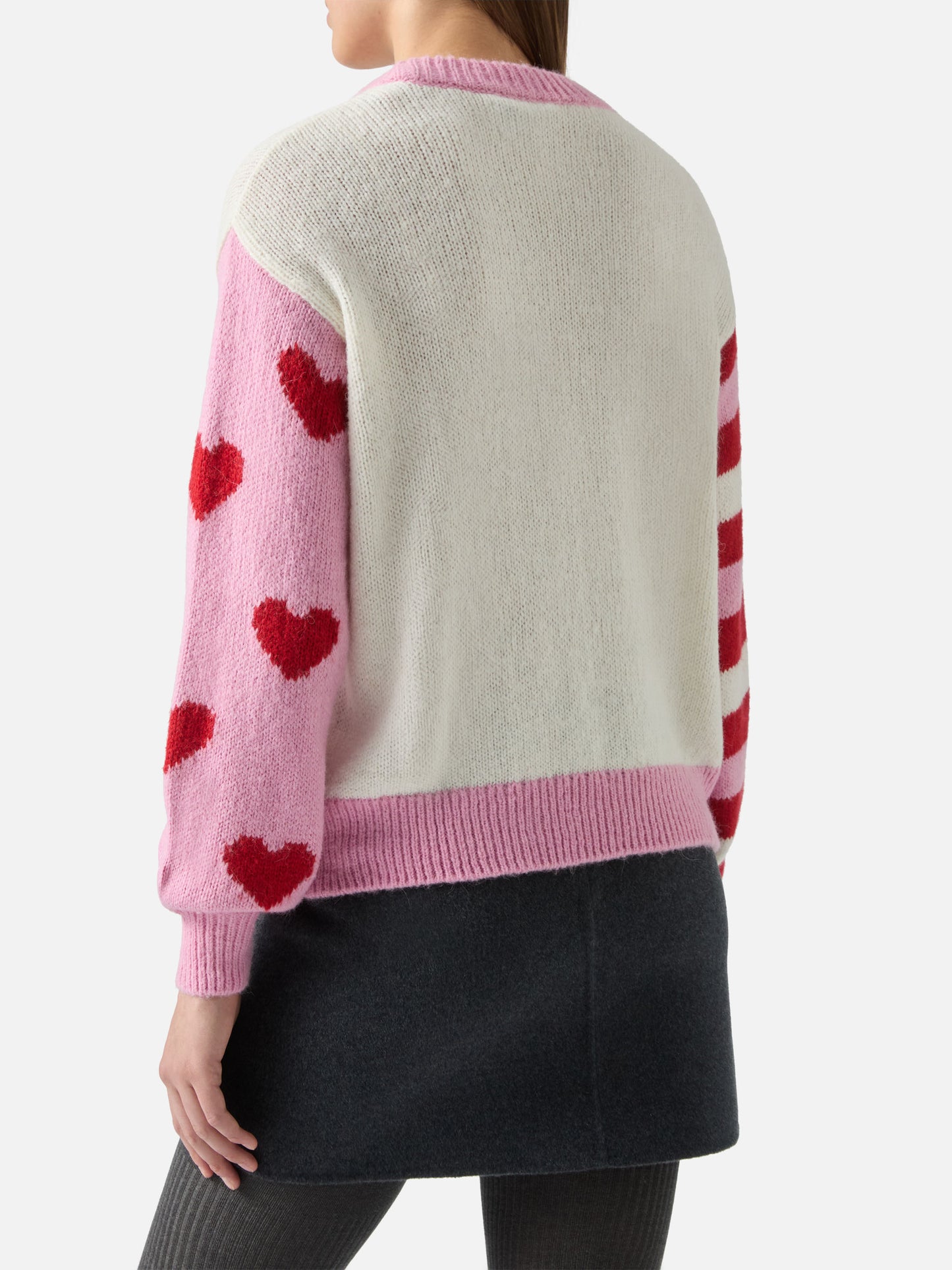 Maglione Danya in alpaca con ricamo Sarà perchè ti amo