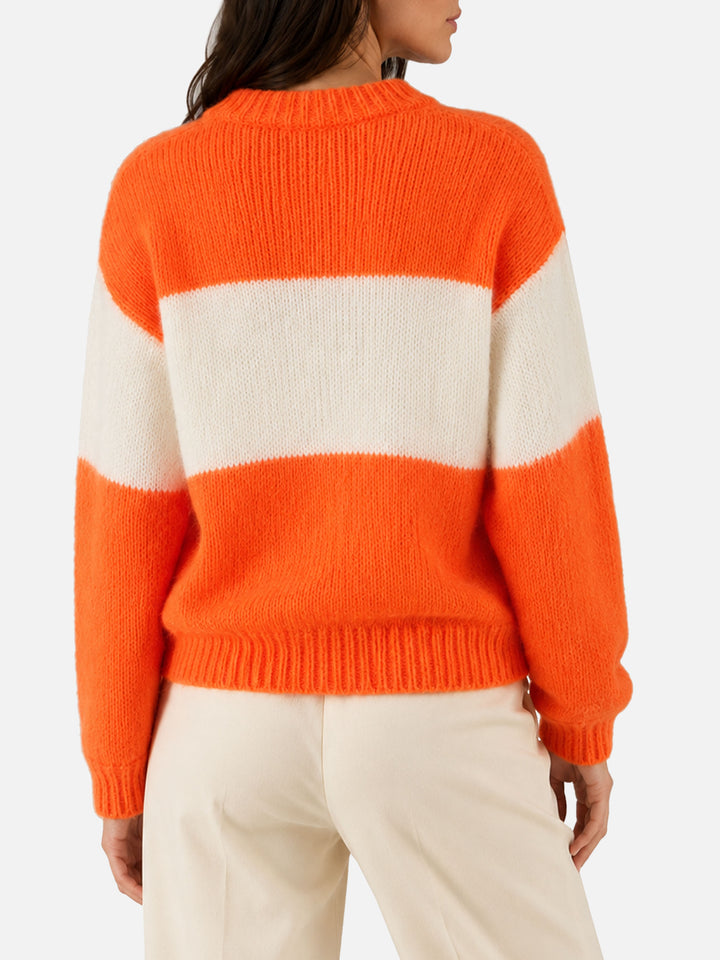 Jersey Danya Soft naranja flúor con bordado St. Moritz 