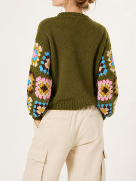 Pull vert Danya Soft Crochet 