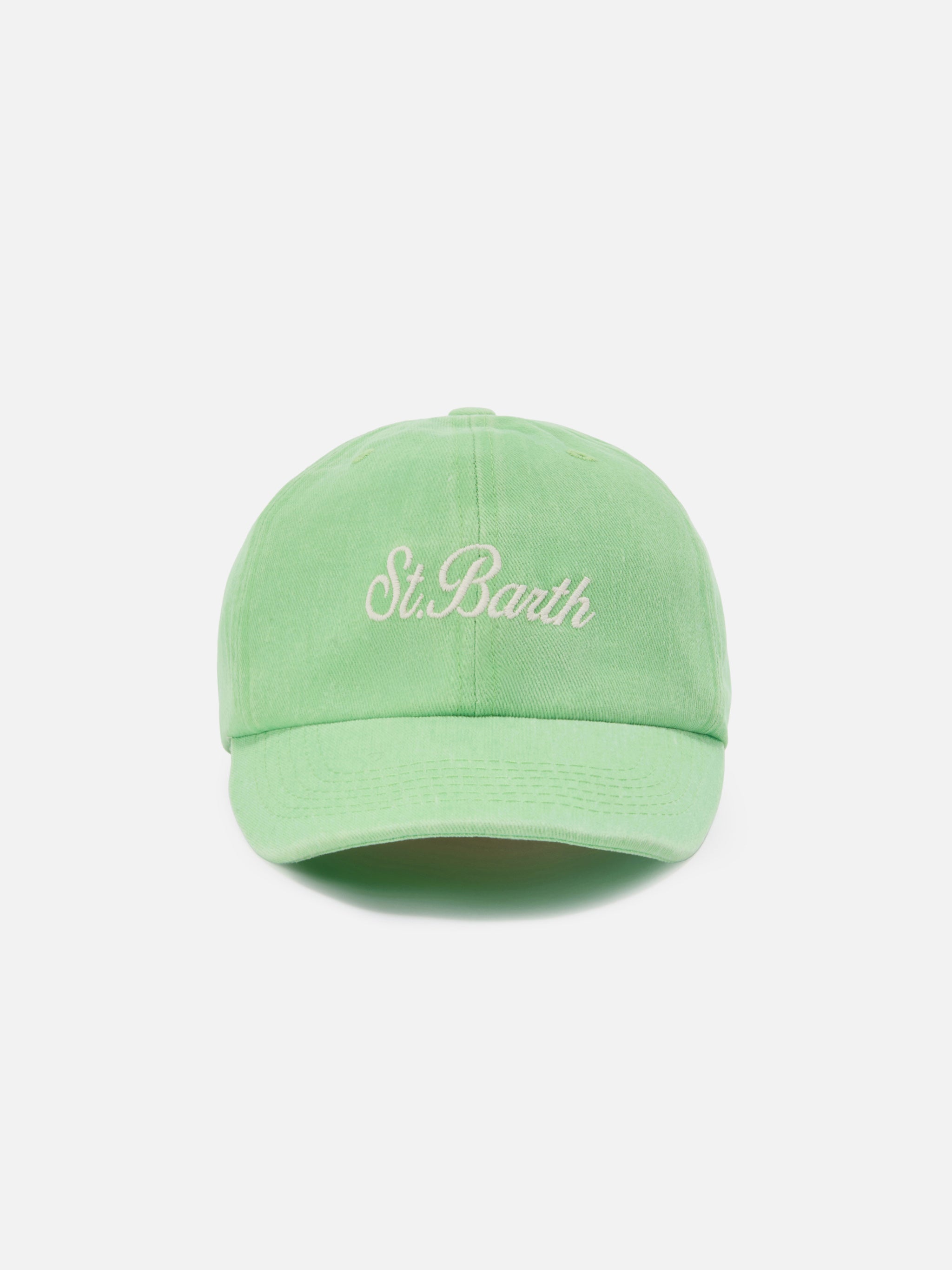Davis light green cotton baseball cap with embroidered logo – MC2 Saint ...