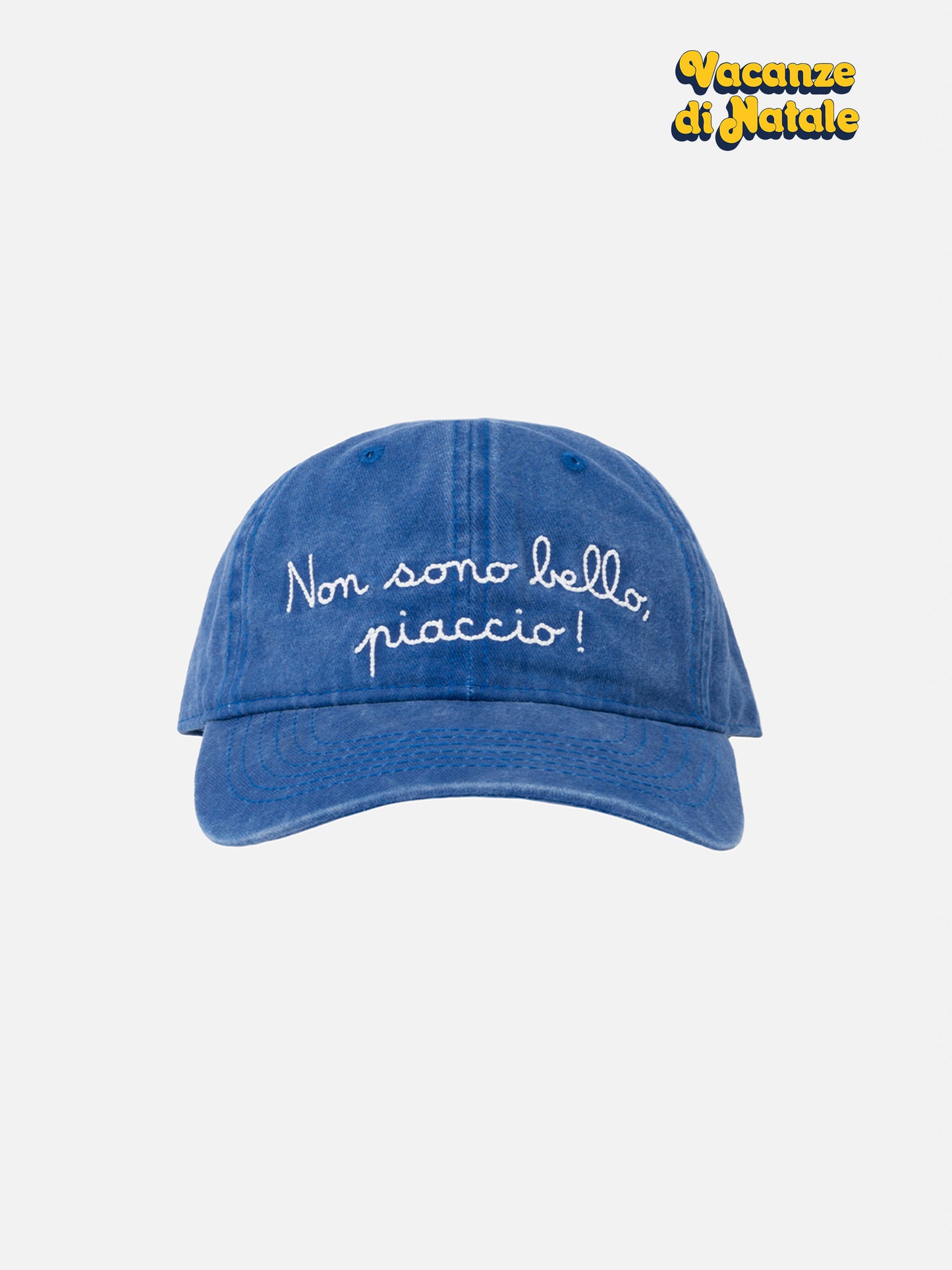 Cappello da baseball Davis in denim con ricamo Non sono bello, piaccio | VACANZE DI NATALE EDIZIONE SPECIALE