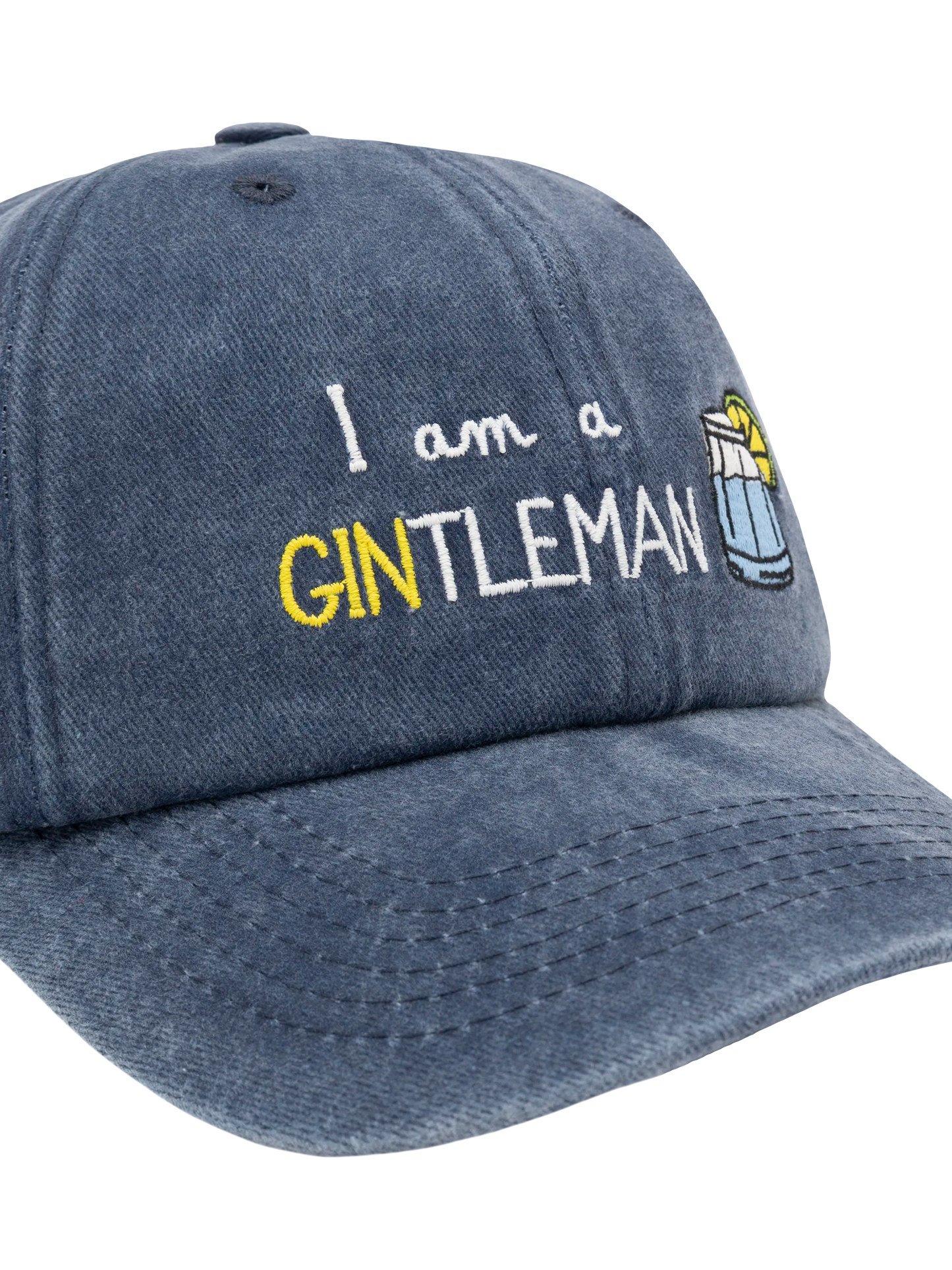 Cappellino Davis in cotone con ricamo GINtlemen