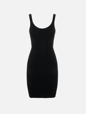 Black crinkle tank dress Deana - MC2 Saint Barth