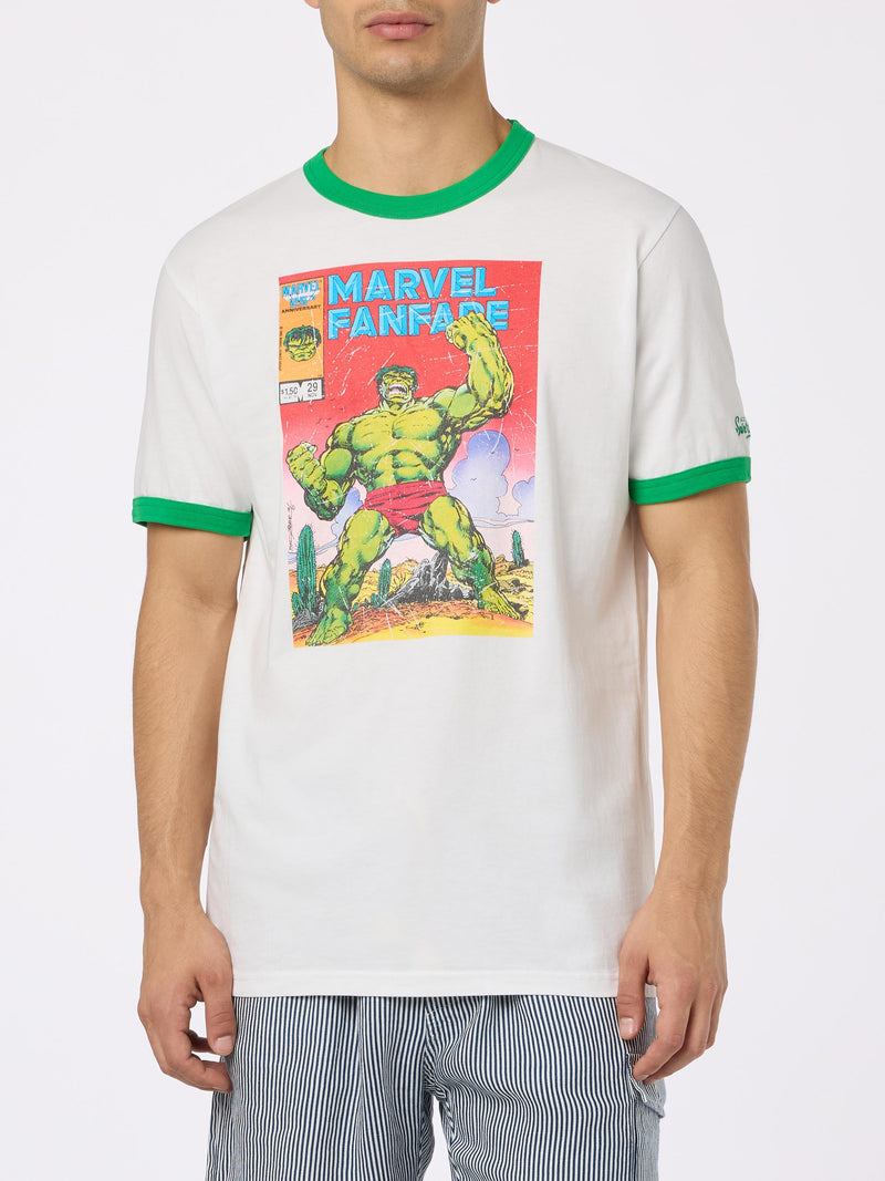 T-shirt da uomo in cotone con stampa Hulk | MARVEL SPECIAL EDITION