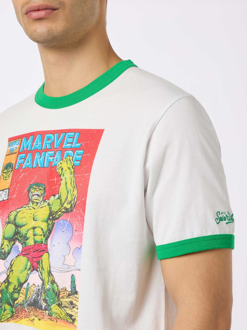 T-shirt da uomo in cotone con stampa Hulk | MARVEL SPECIAL EDITION