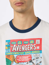 T-shirt da uomo in cotone con stampa Avengers | MARVEL SPECIAL EDITION