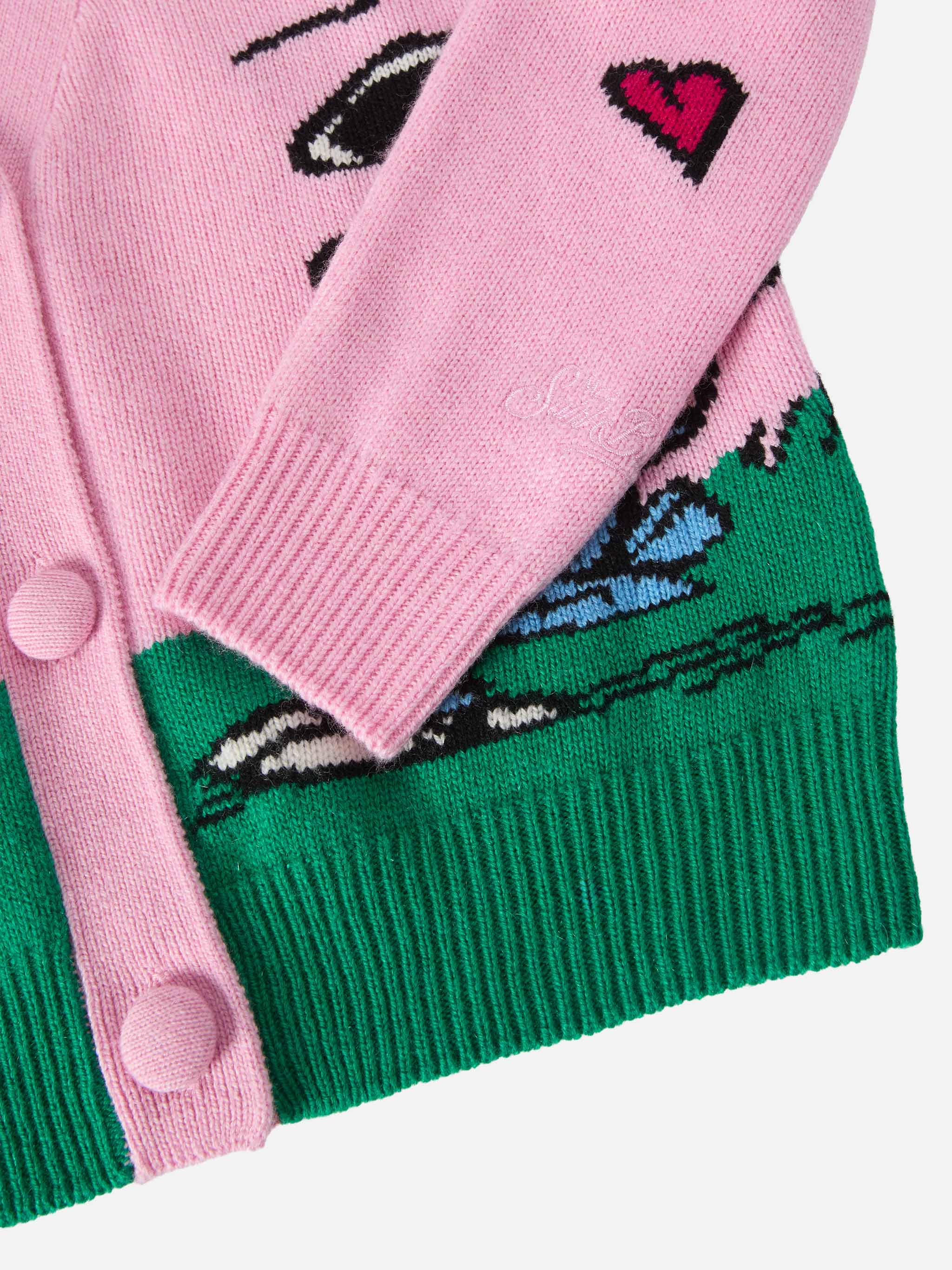 Didy cashmere-blend cardigan with Snoopy jacquard | PEANUTS