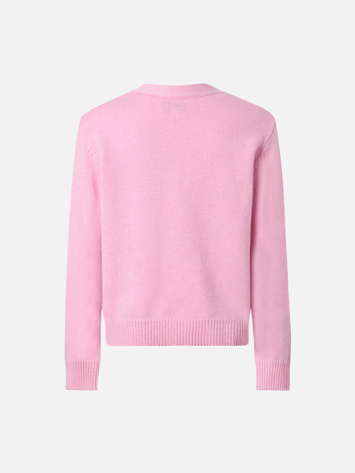 Didy cashmere-blend cardigan with Snoopy jacquard | PEANUTS SPECIAL EDITION