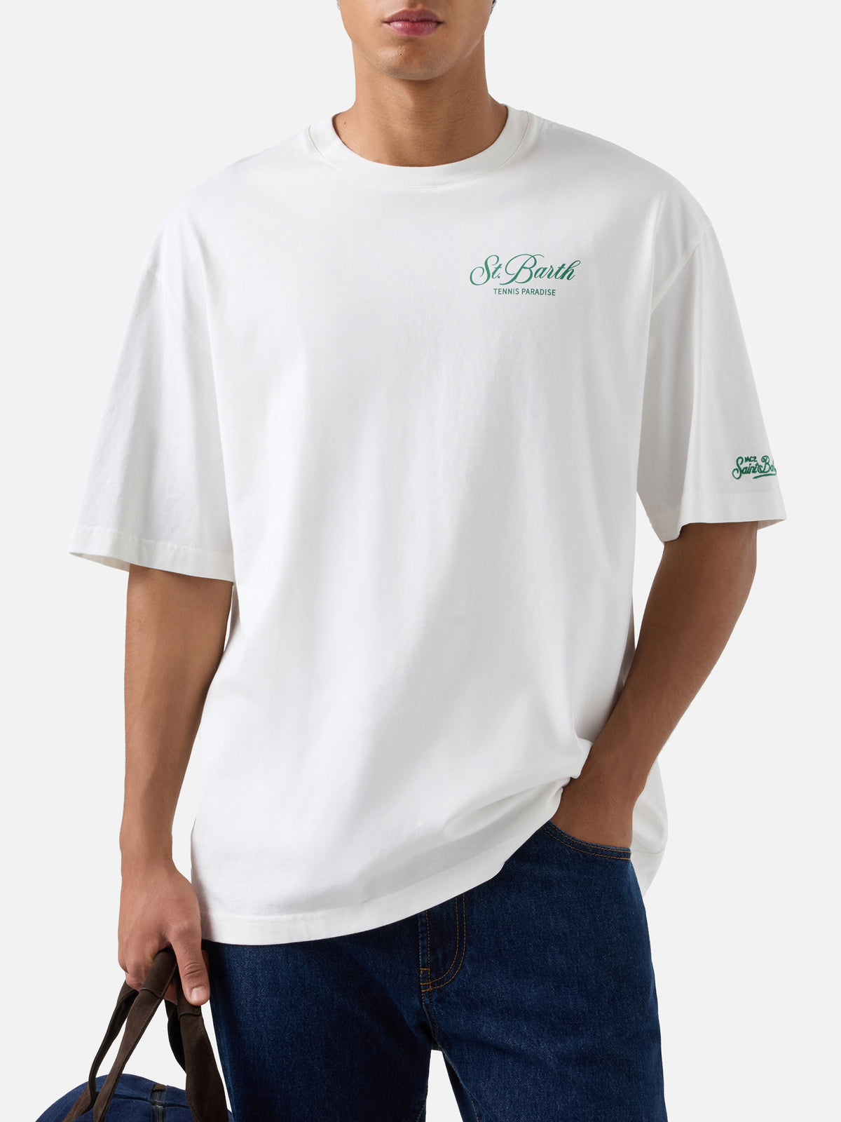 Camiseta Delmar en blanco con estampado Peanuts Tennis Paradise 