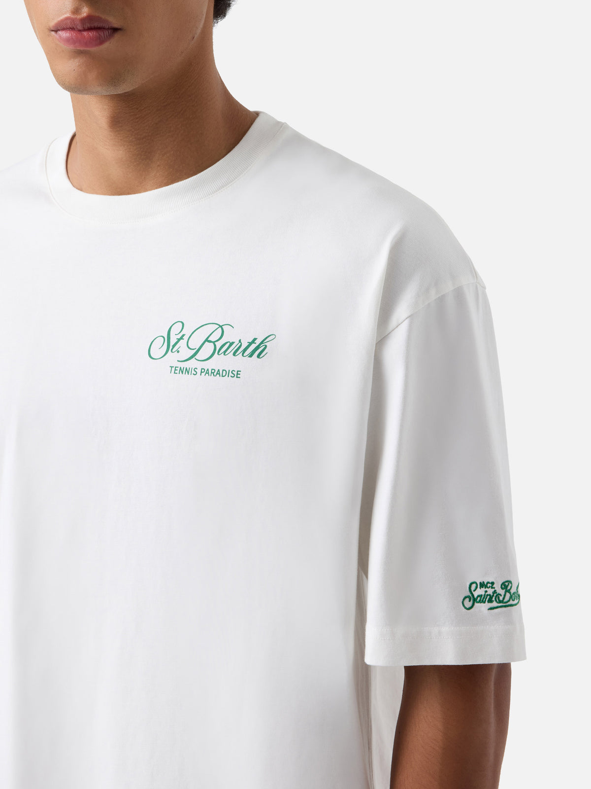 Camiseta Delmar en blanco con estampado Peanuts Tennis Paradise 
