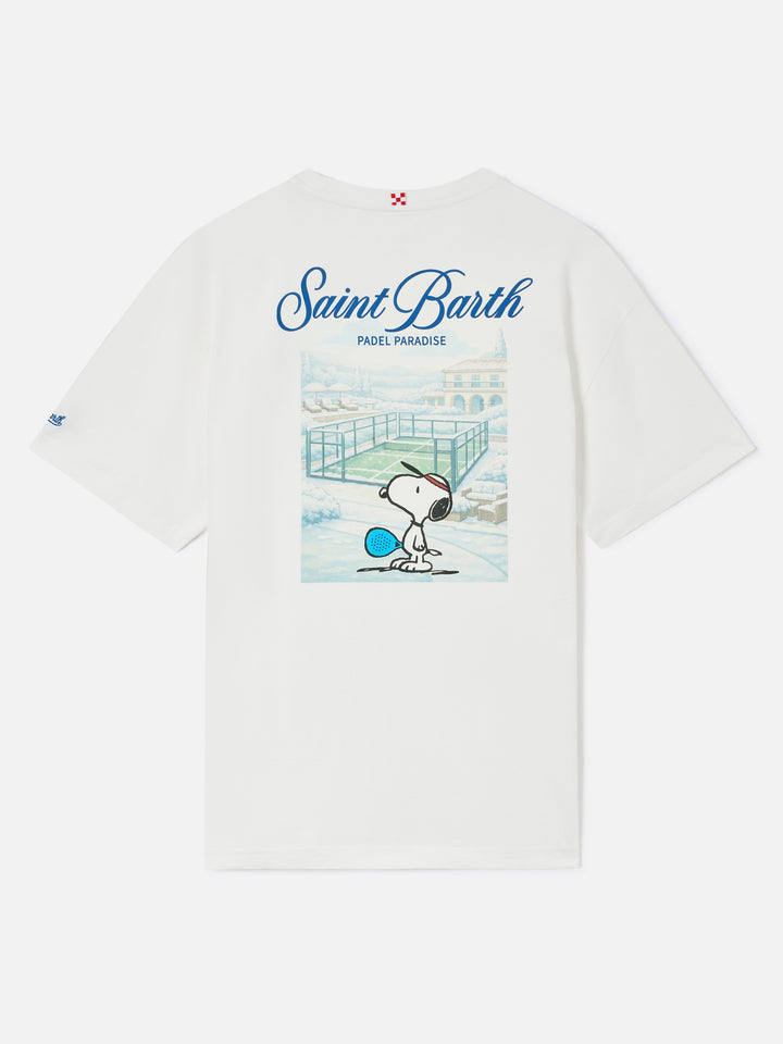 T-shirt Delmar blanc avec imprimé Peanuts Padel Paradise 