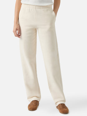 Deena straight-hem joggers in off-white