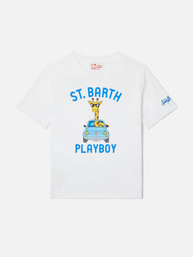 Denver Jr T-Shirt mit St. Barth Playboy-Maxiprint 