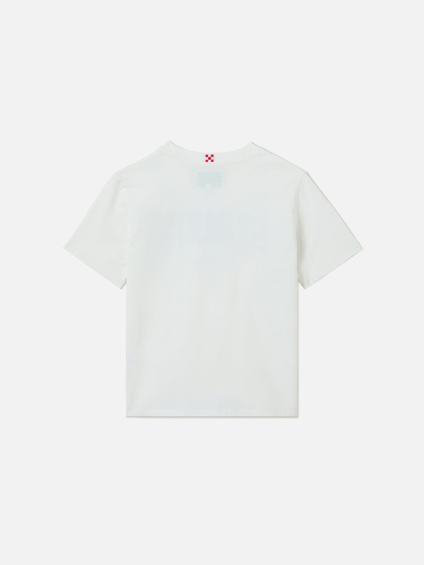 T-shirt Denver Jr in cotone bianco con stampa logo Sport Club