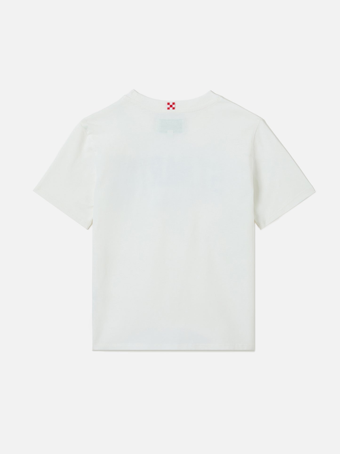 White Denver Jr t-shirt in pure cotton with Sport Club print
