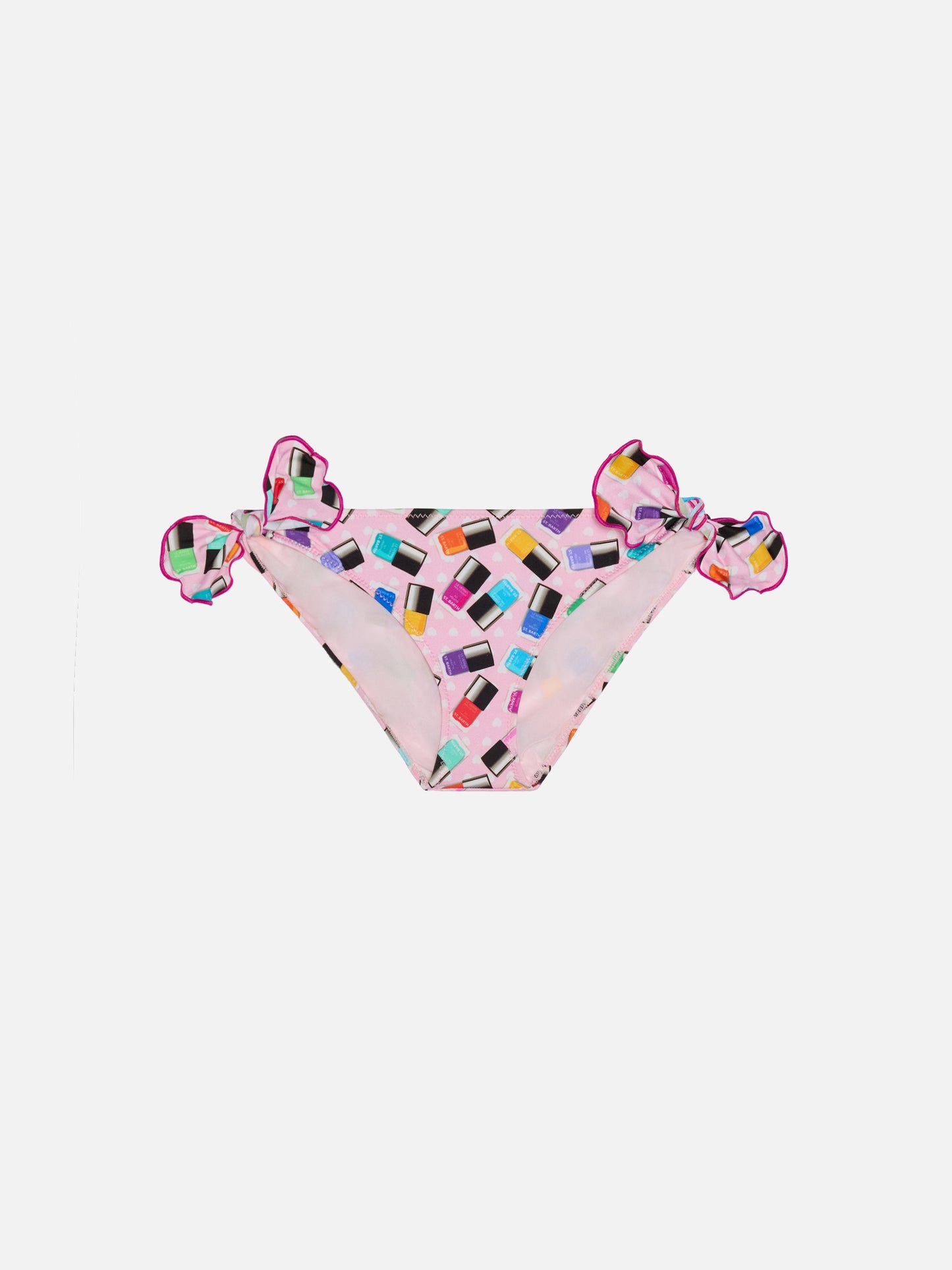 Girl swim briefs with nailpolish print - MC2 Saint Barth