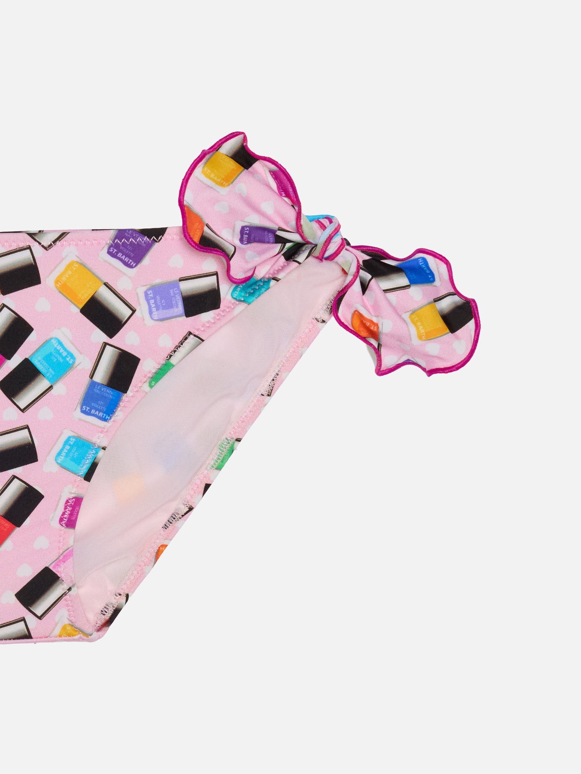 Girl swim briefs with nailpolish print - MC2 Saint Barth