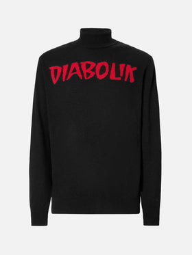 Dolcevita Rollkragenpullover mit Diabolik-Jacquardmuster | DIABOLIK SPECIAL EDITION