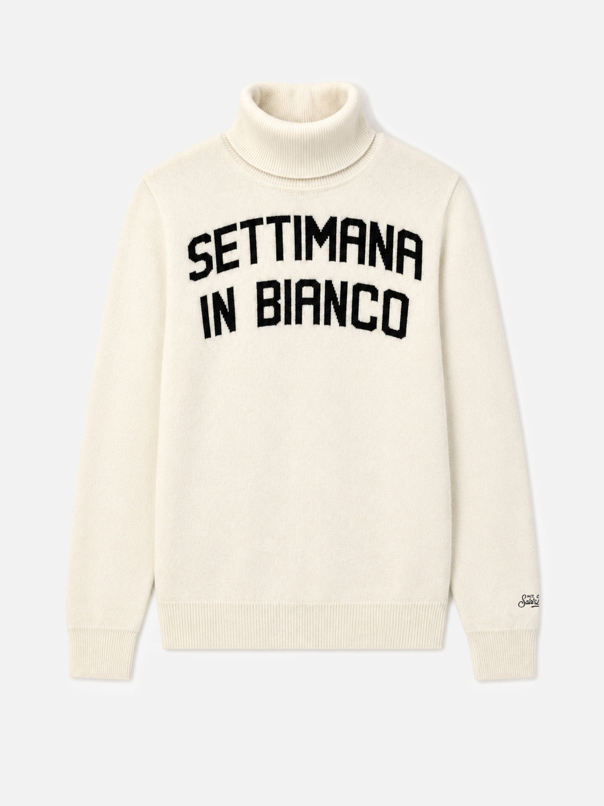 Pull à col roulé White Settimana in Bianco 